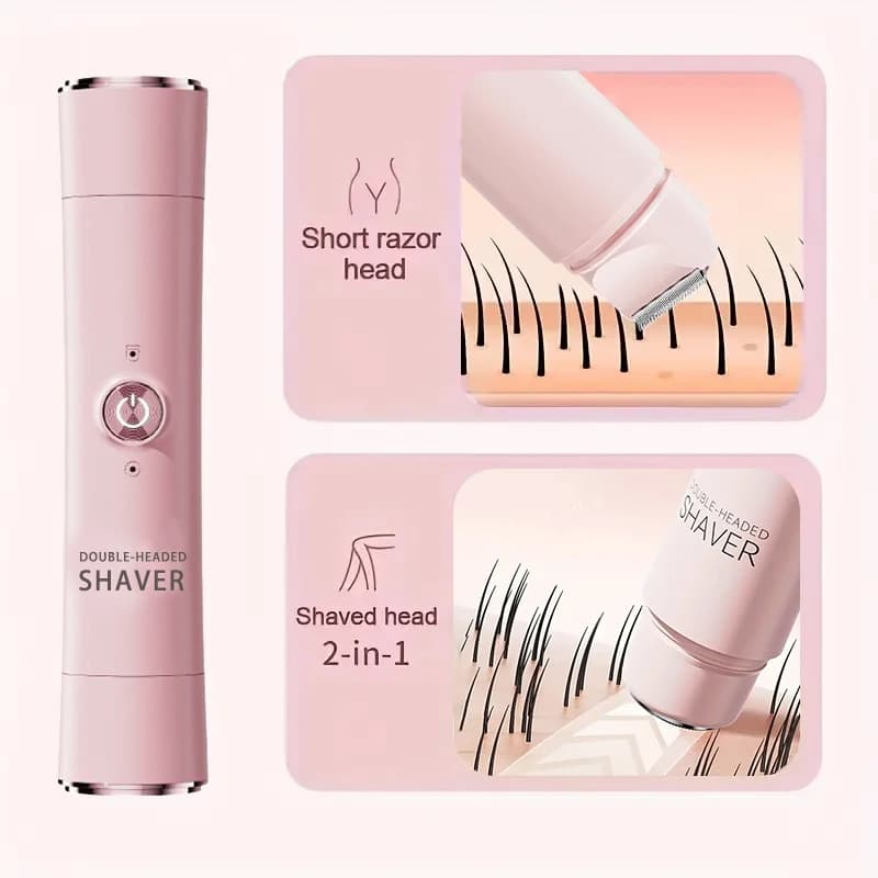 women's 2-in-1 rechargeable electric shaver and bikini trimmer — image 5
