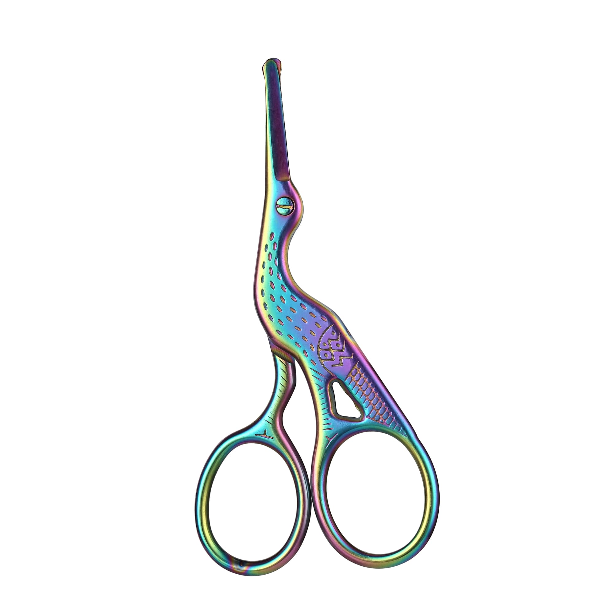 stainless steel round-head nose hair scissors — image 7