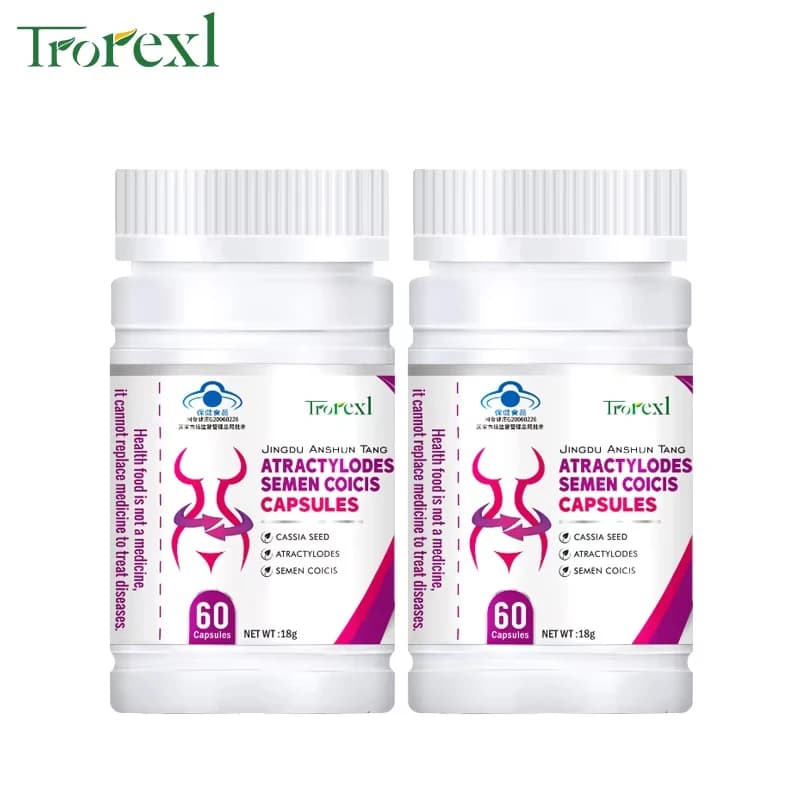 herbal cassia and coix seed capsules bottle — image 7