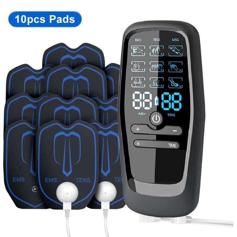 hand holding a portable TENS muscle stimulator — image 5