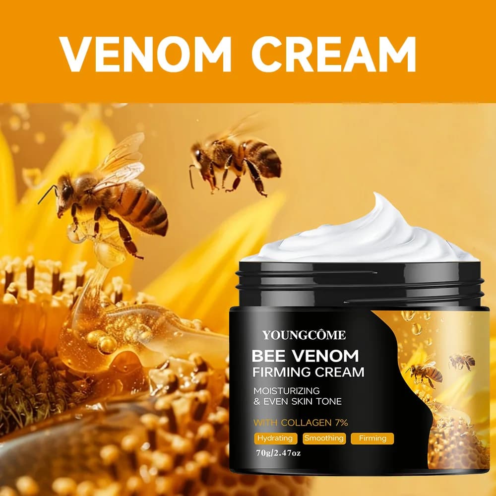 bee venom face and neck cream jar — image 1