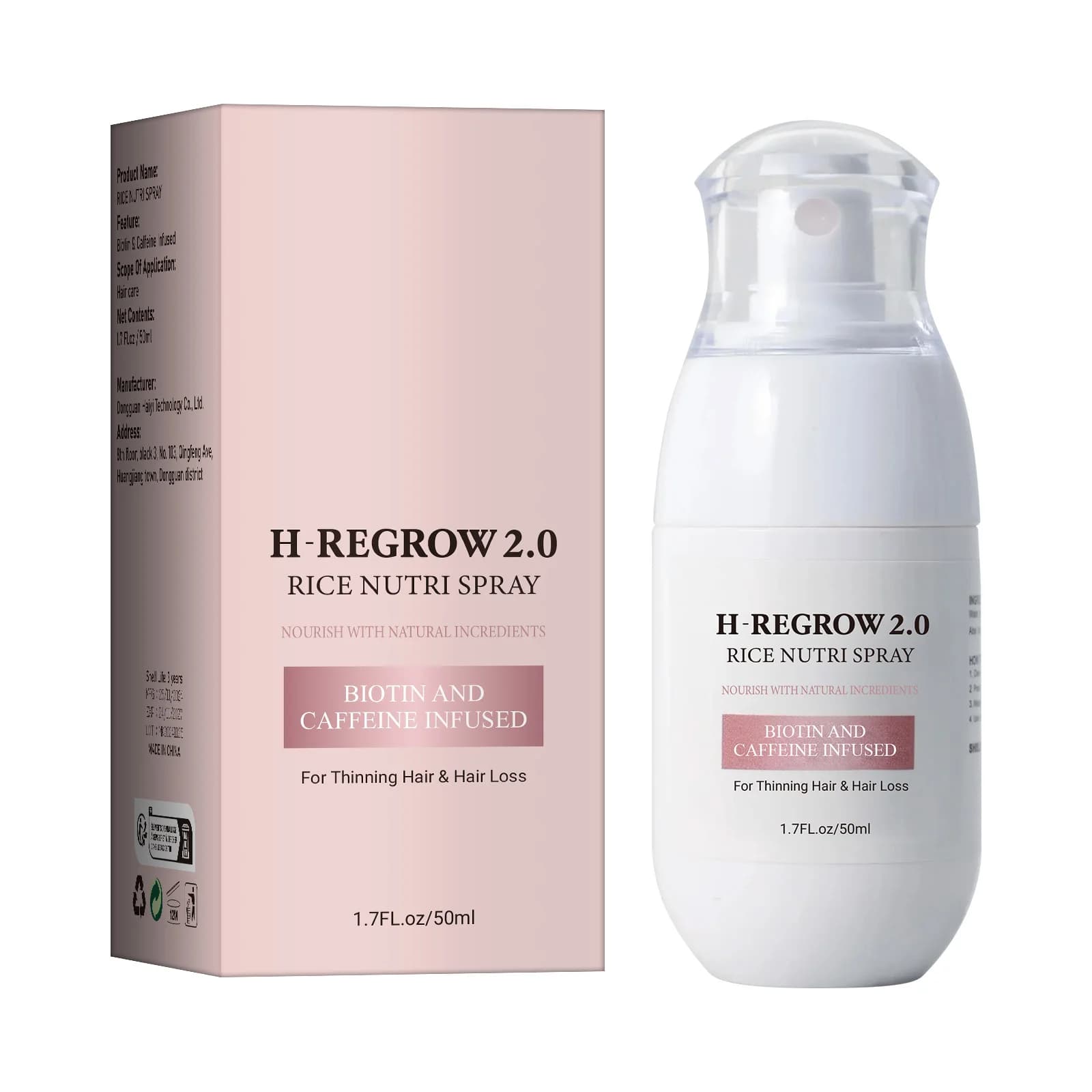 Fermented rice water hair growth serum bottle — image 8