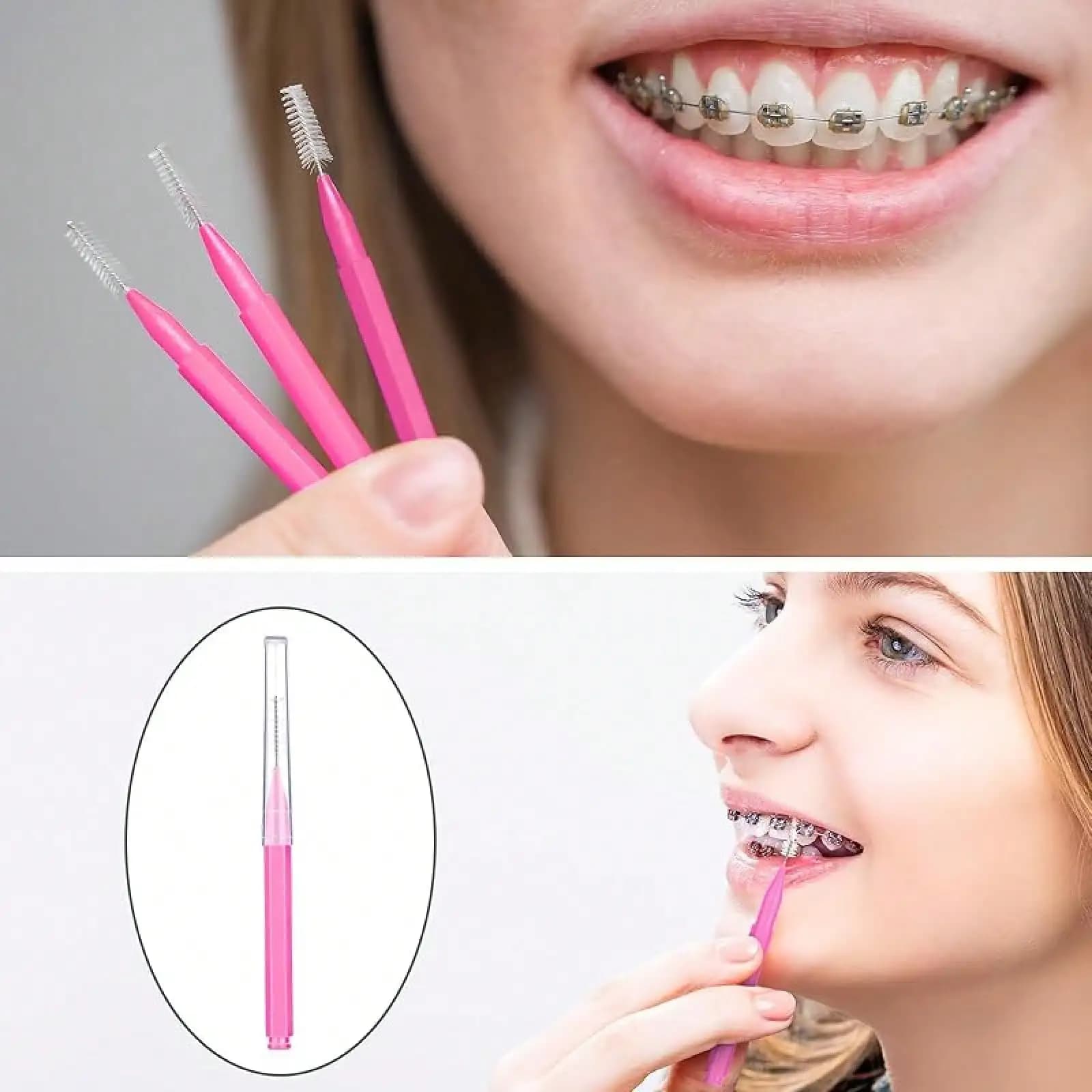 interdental brush toothpick set with 100 pieces — image 4
