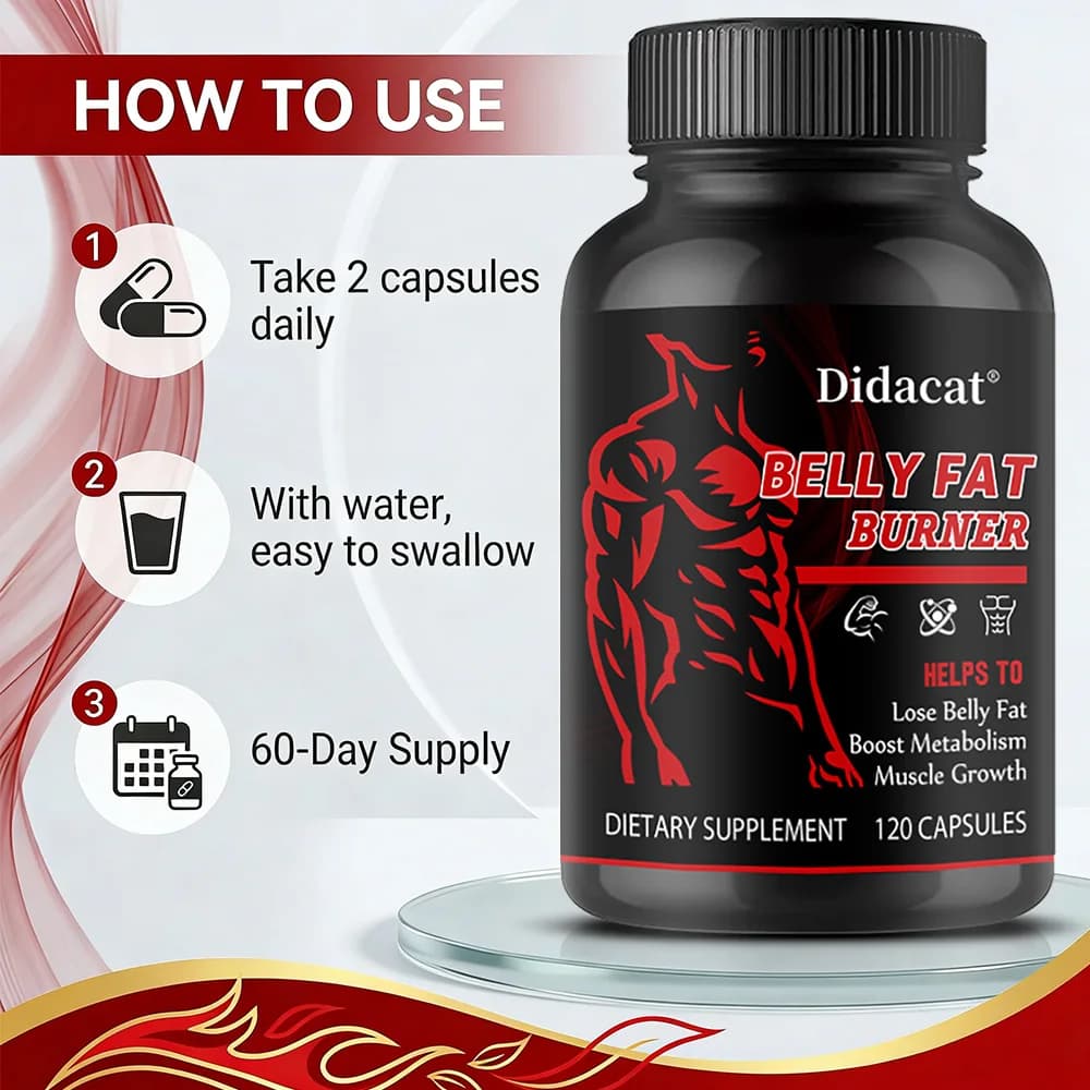 stimulant-free belly fat burner capsules for men — image 5