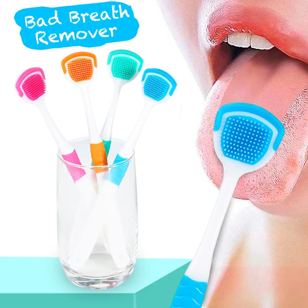 silicone tongue scraper set — image 1