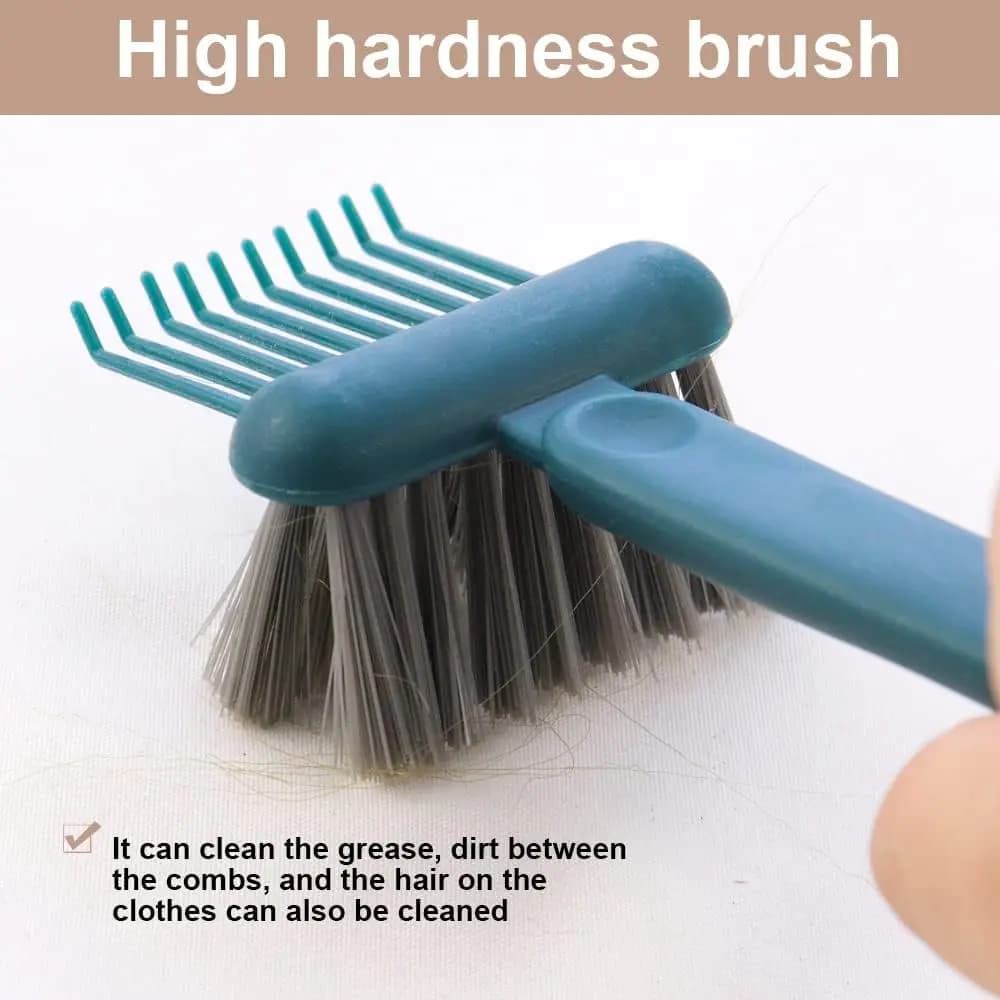 2-in-1 hair brush and comb cleaning brush — image 4