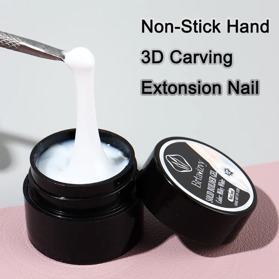 Pearl white 3D sculpting gel tube — image 5