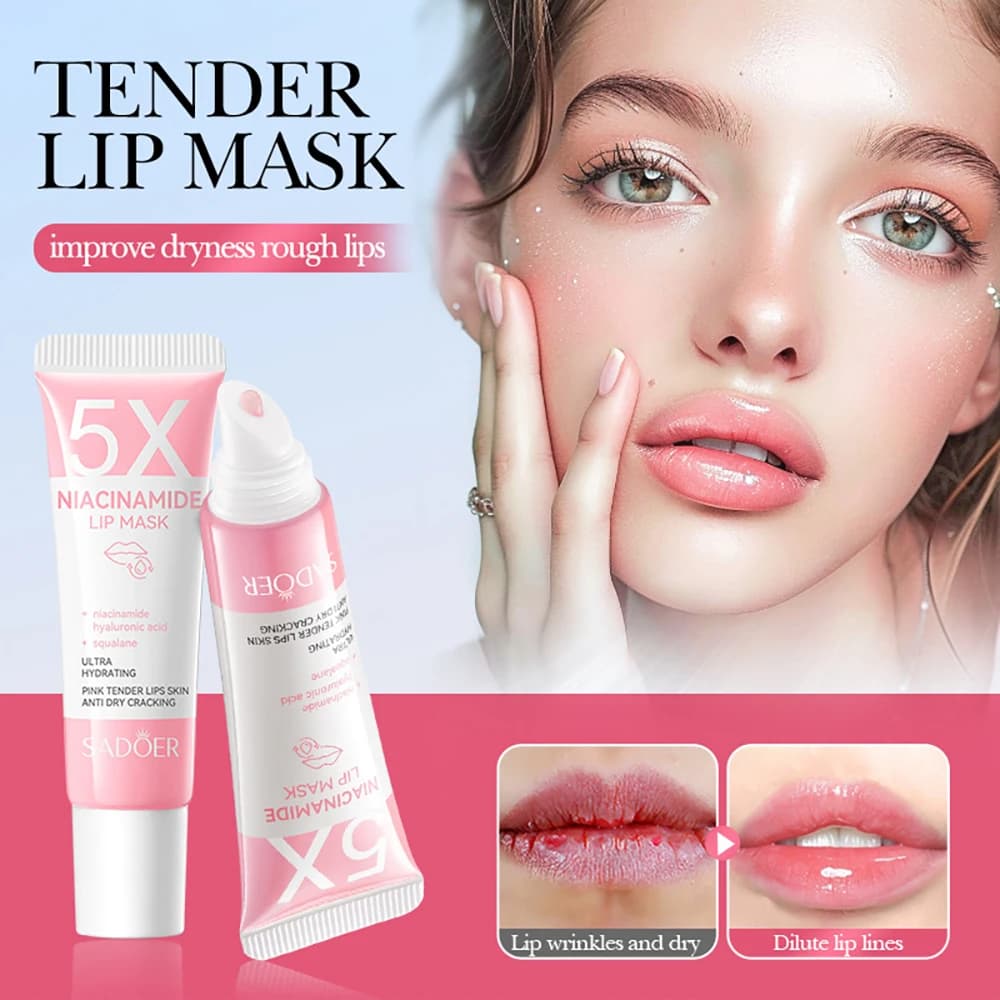 Niacinamide plumping lip mask tube — image 2