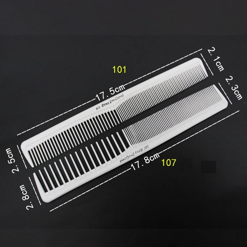anti-static flat-head hair cutting comb — image 2