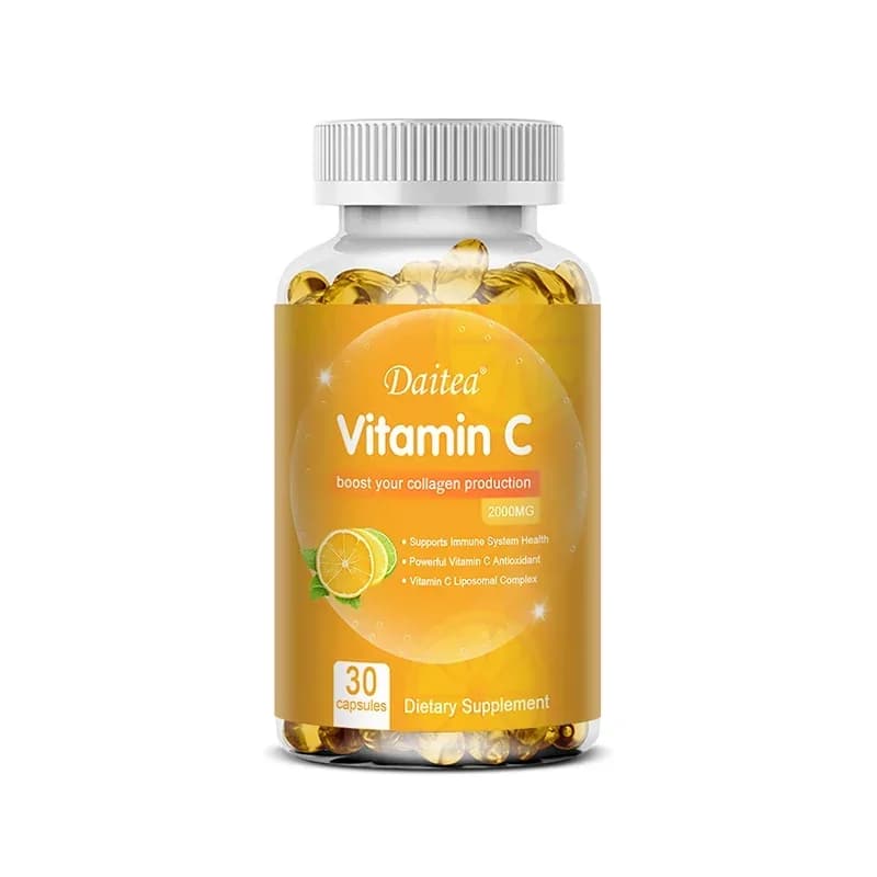 bottle of vitamin c 2000 mg capsules — image 8