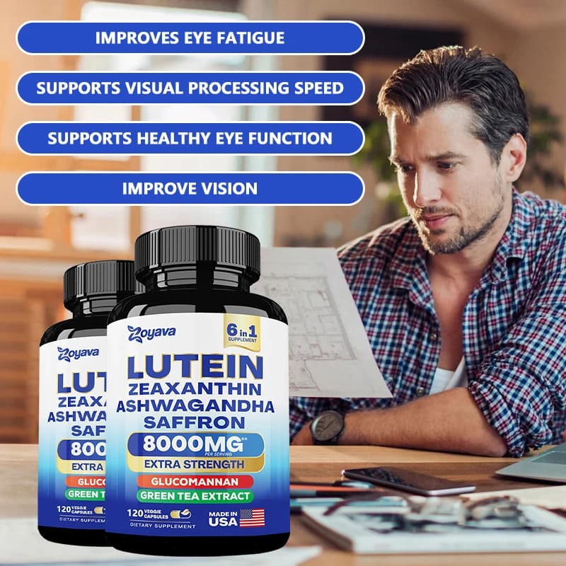 bottle of lutein zeaxanthin saffron eye supplement — image 6