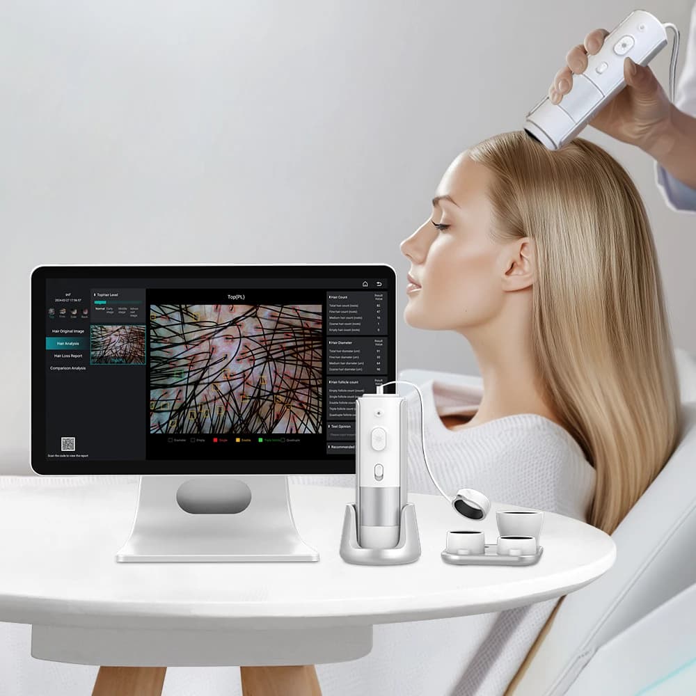 New Tech Portable Intelligent Hair Scalp Analysis Machine With