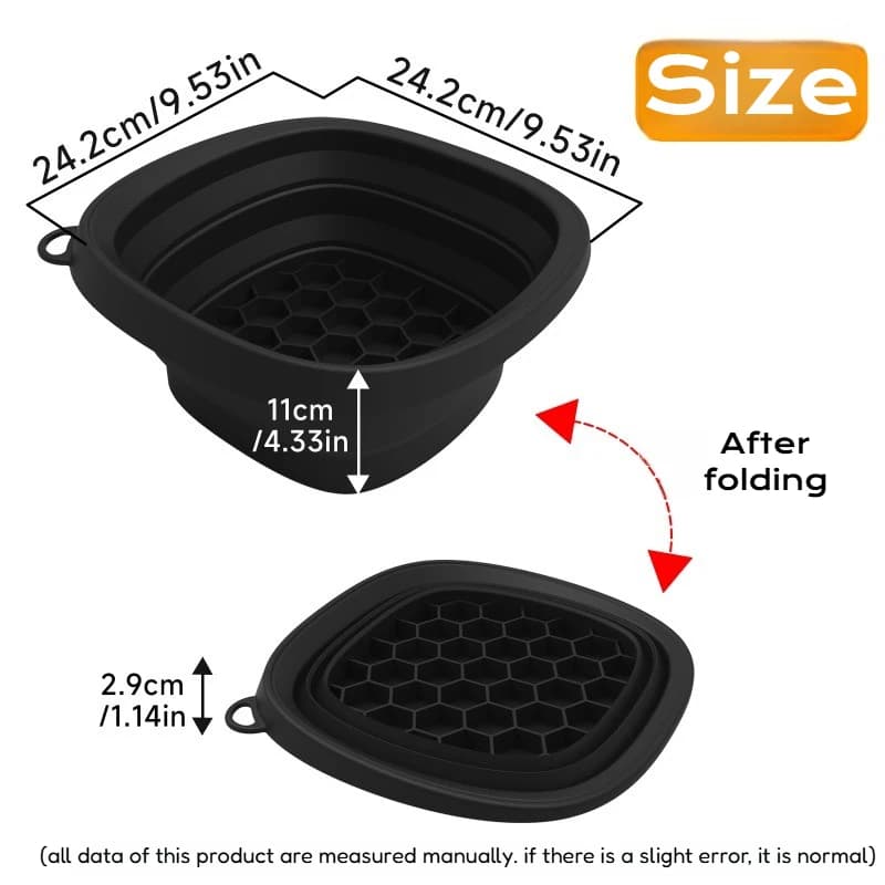 collapsible silicone face ice bath tray — image 6