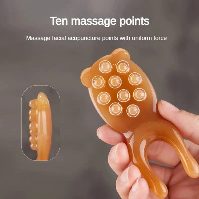 Resin guasha massage board for face and body — image 3