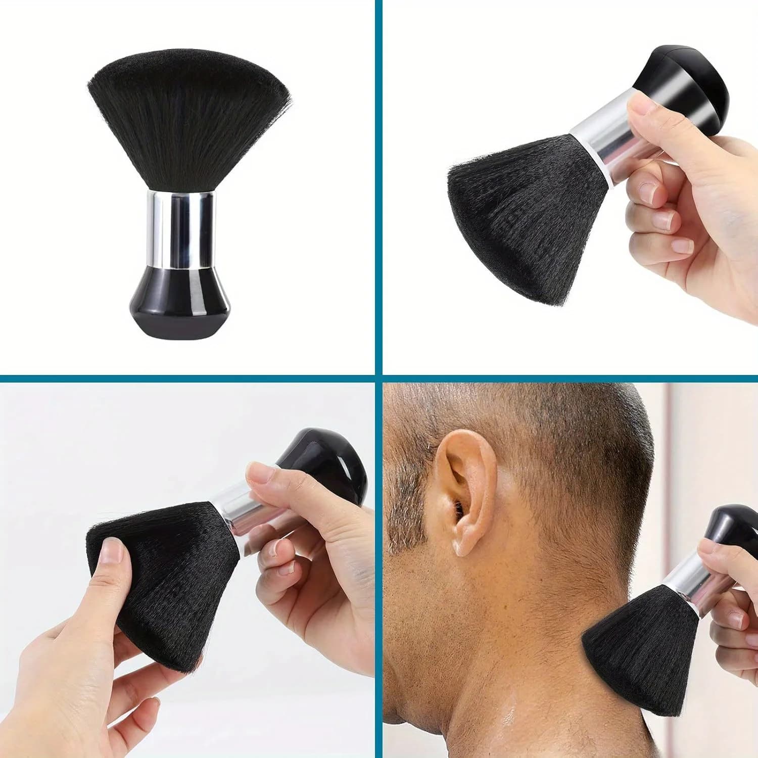 waterproof barber hair cutting cape with neck duster — image 6