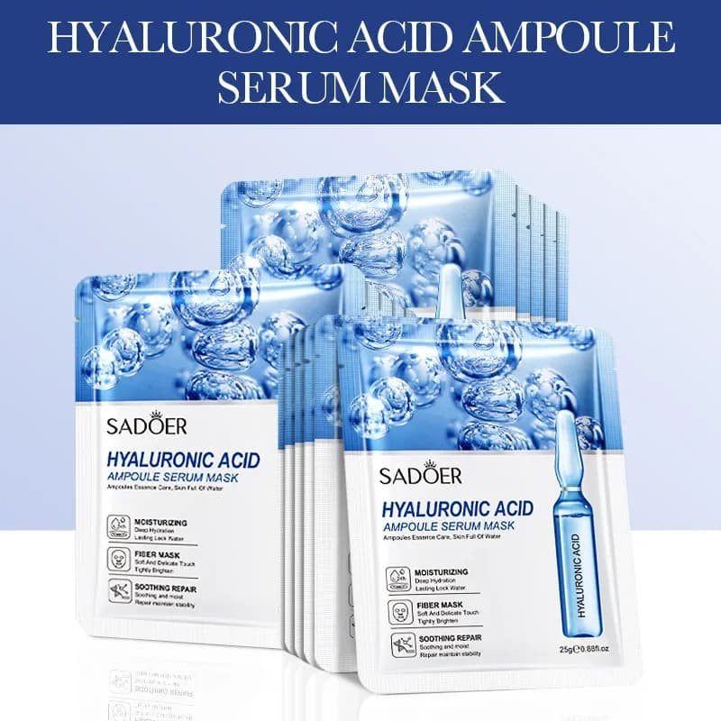 24K gold hyaluronic acid sheet mask pack — image 6