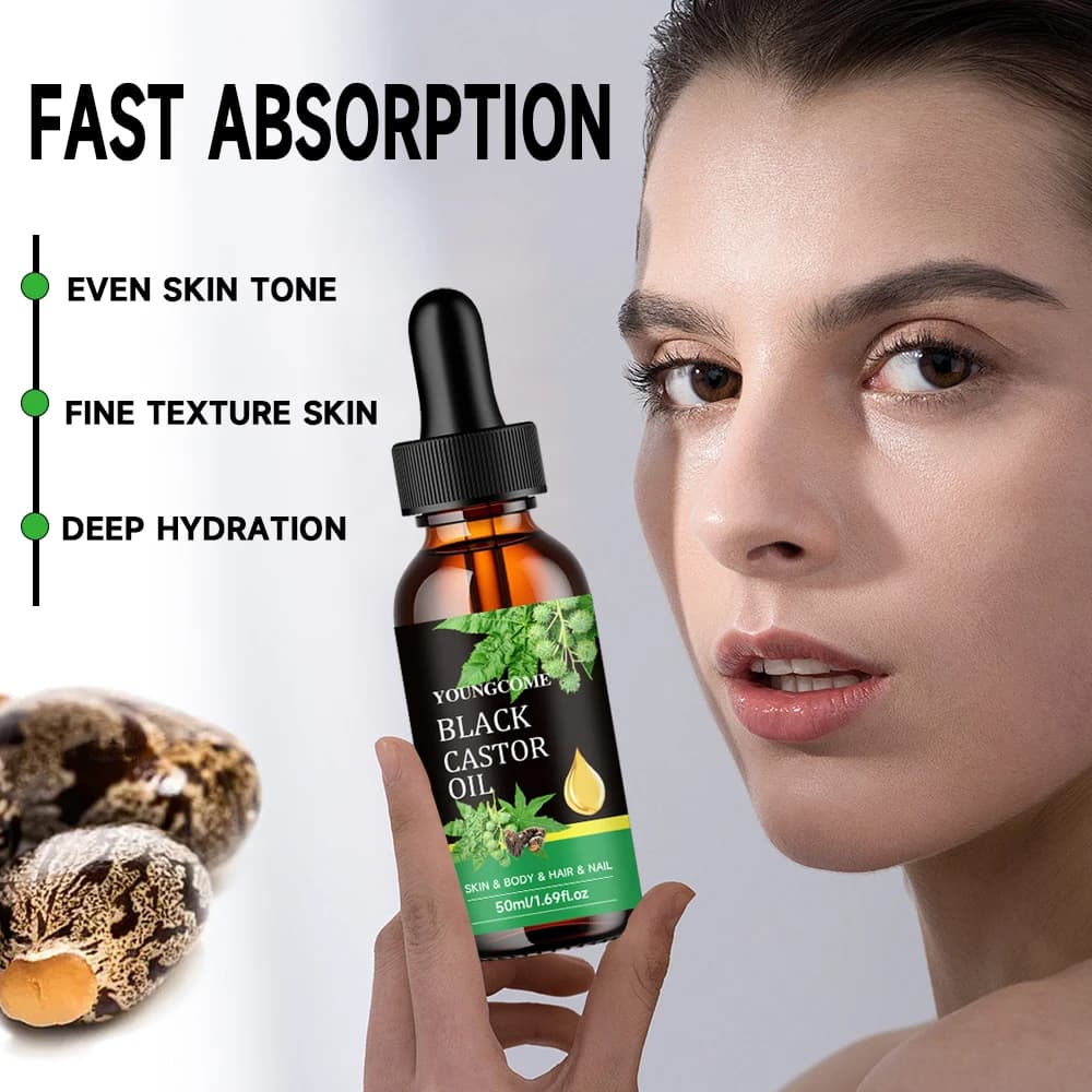 bottle of black castor oil — image 6