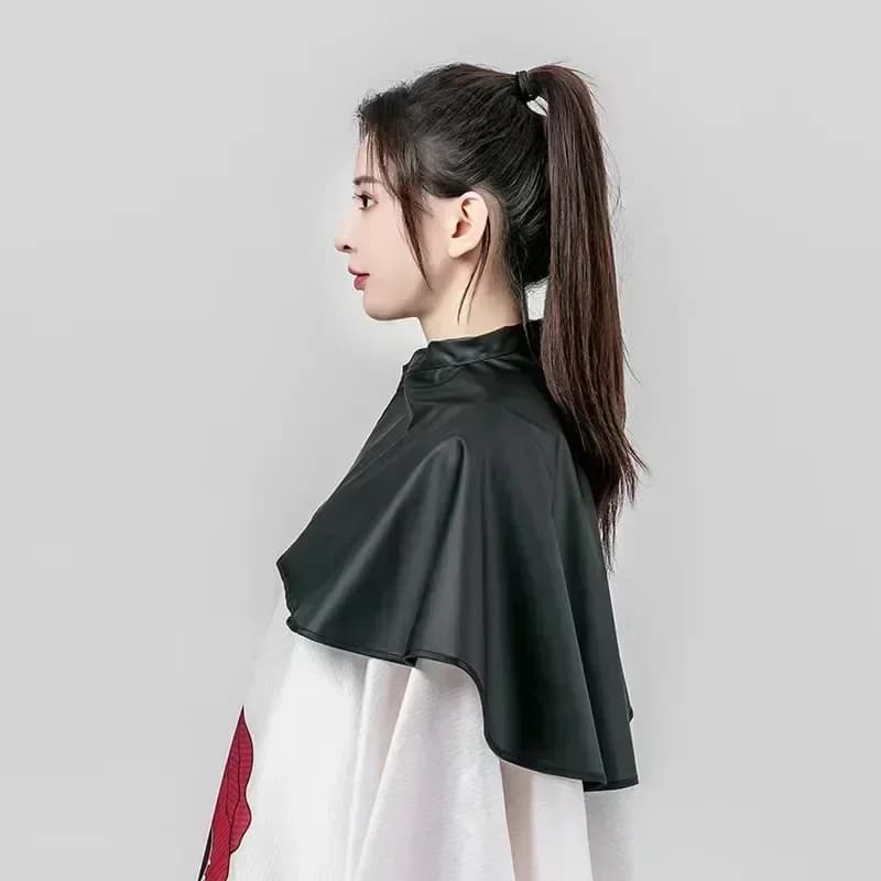 black waterproof square hair cutting cape — image 2