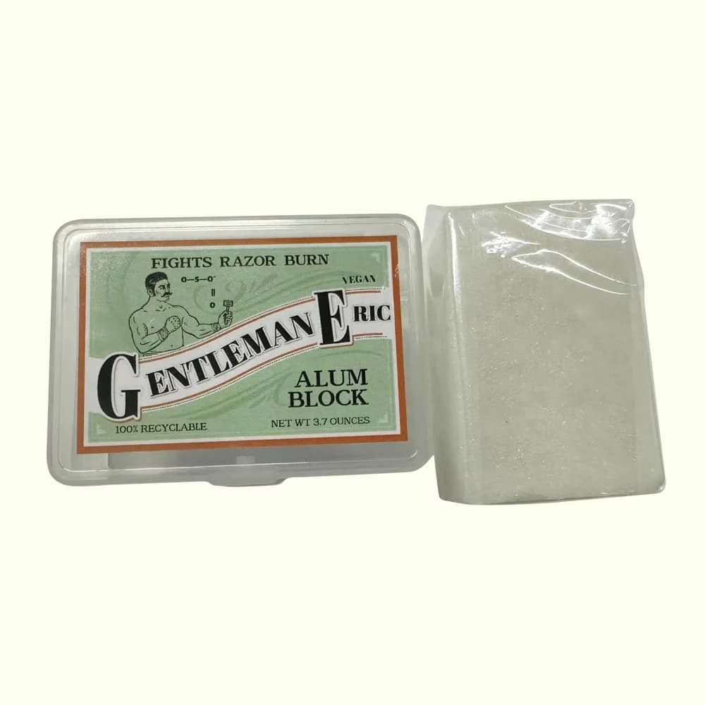 travel alum block in plastic case — image 1