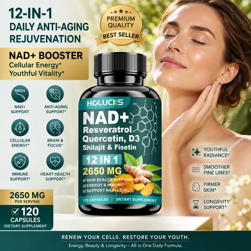NAD+ and resveratrol supplement capsules — image 2