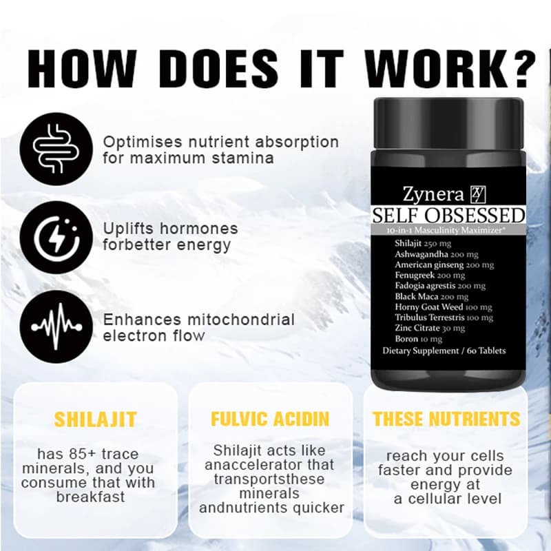Ashwagandha and maca stamina tablets bottle — image 5