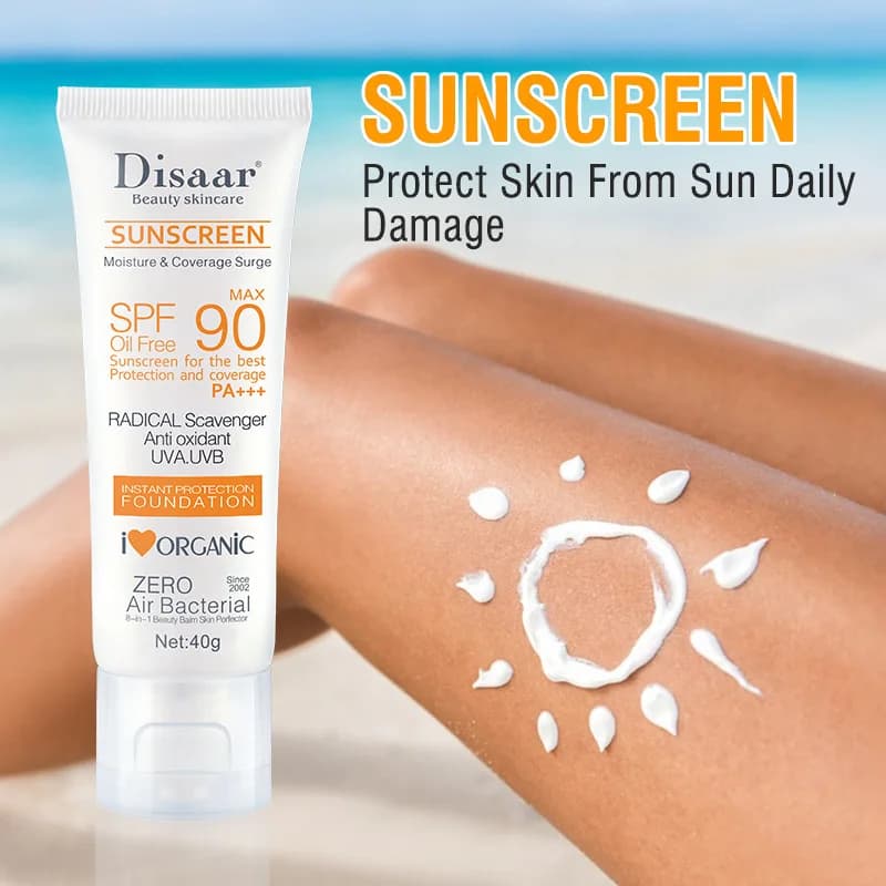 waterproof SPF 90+ facial and body sunscreen cream — image 3