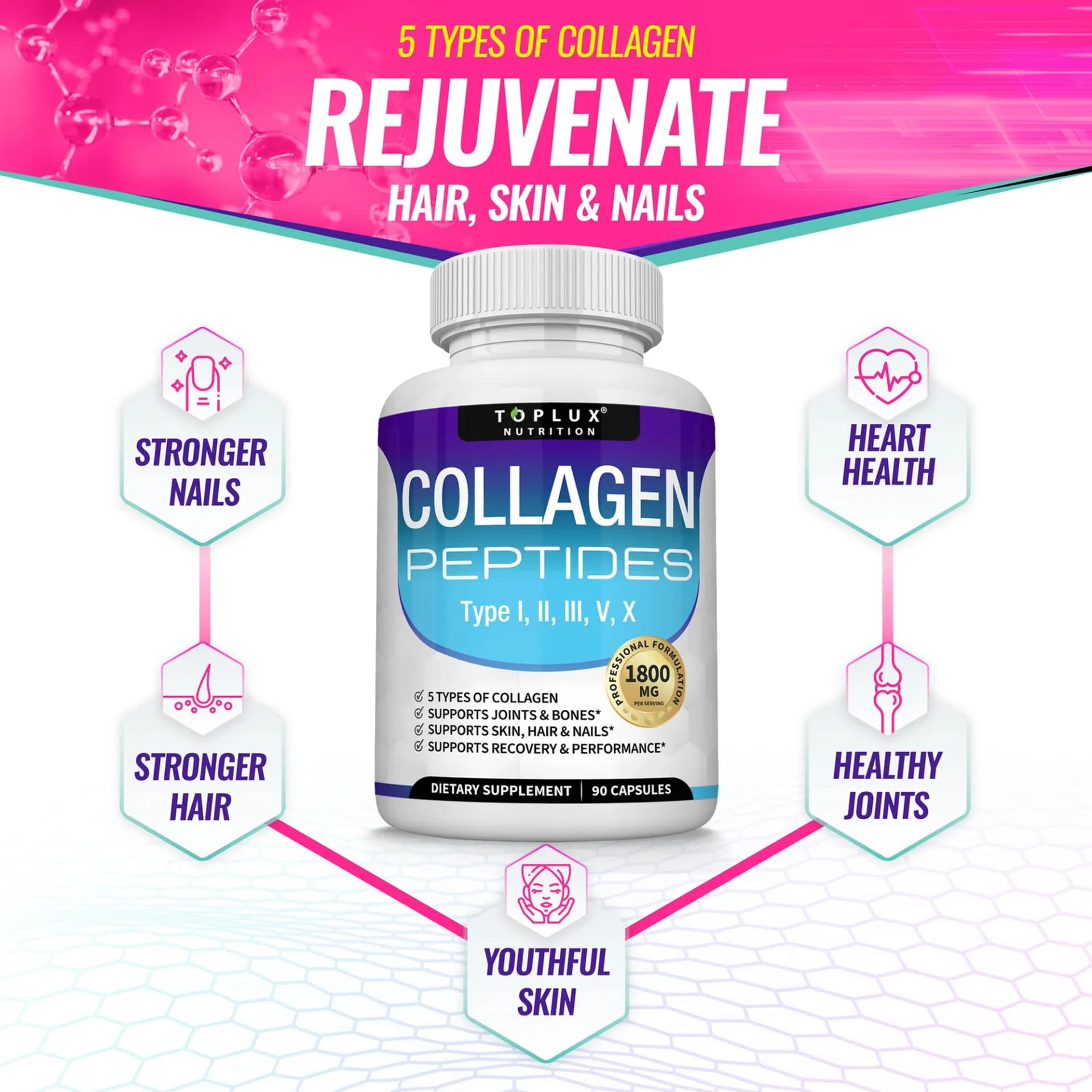 collagen peptides powder bottle — image 5