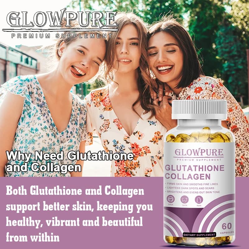 glutathione collagen skin brightening capsules bottle — image 4