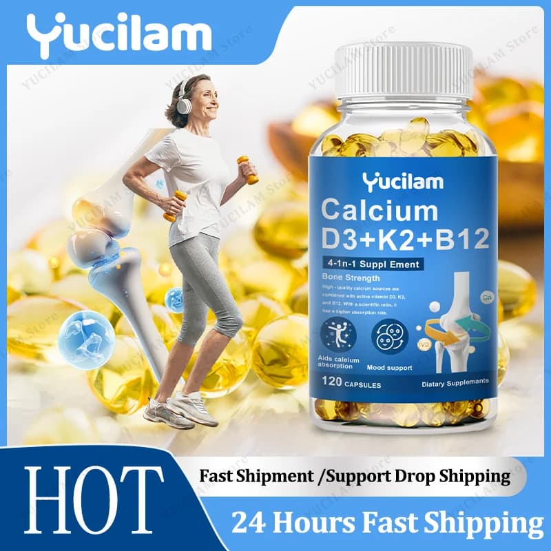 Vitamin D3, K2 & B12 Calcium Capsules