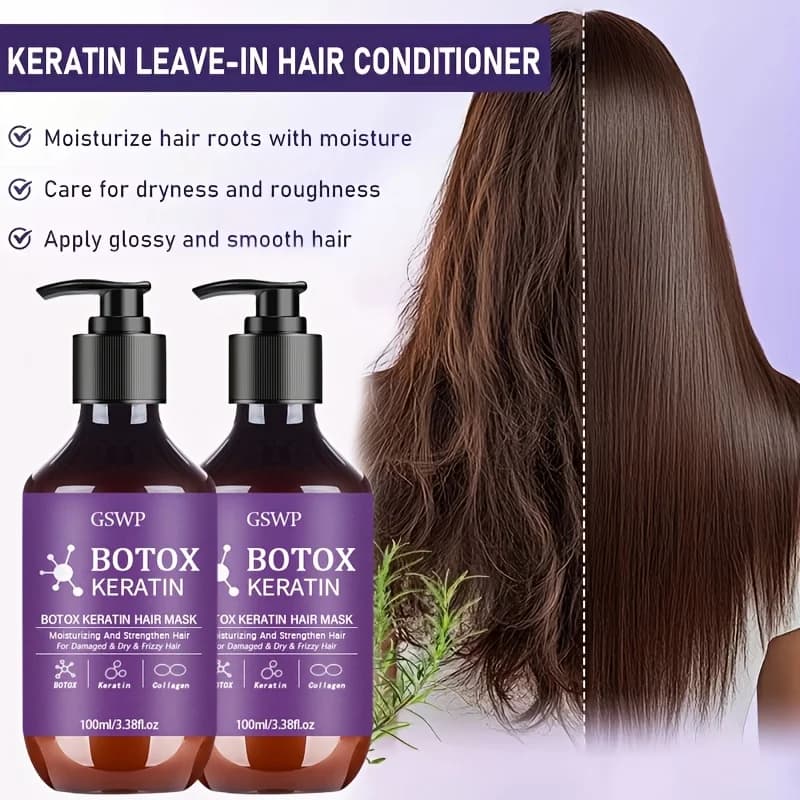 Botox keratin hair mask in a 100 ml jar — image 2