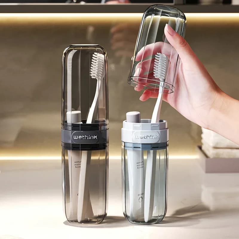 transparent travel toothbrush case — image 4