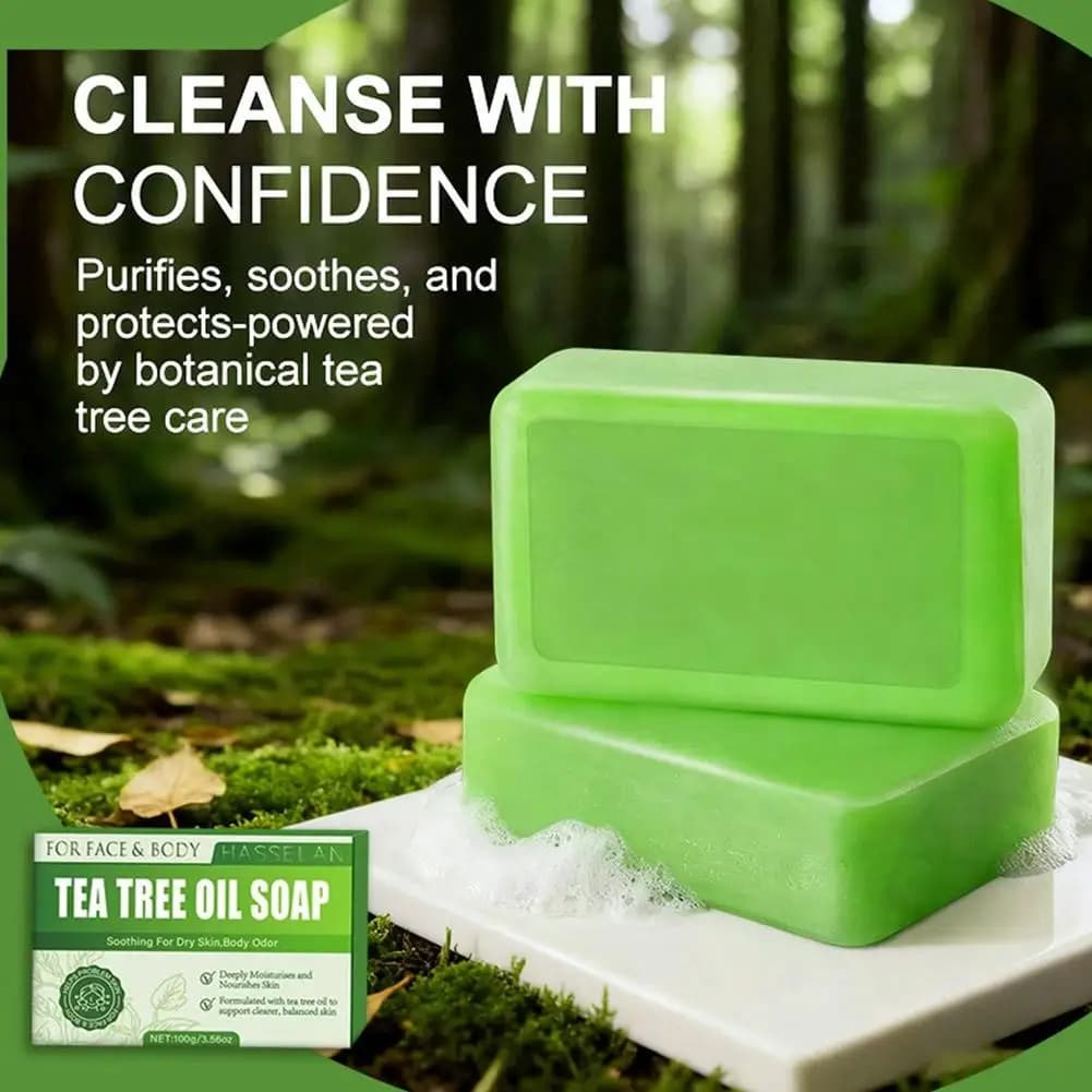 Tea tree soap bar for face and body — image 2