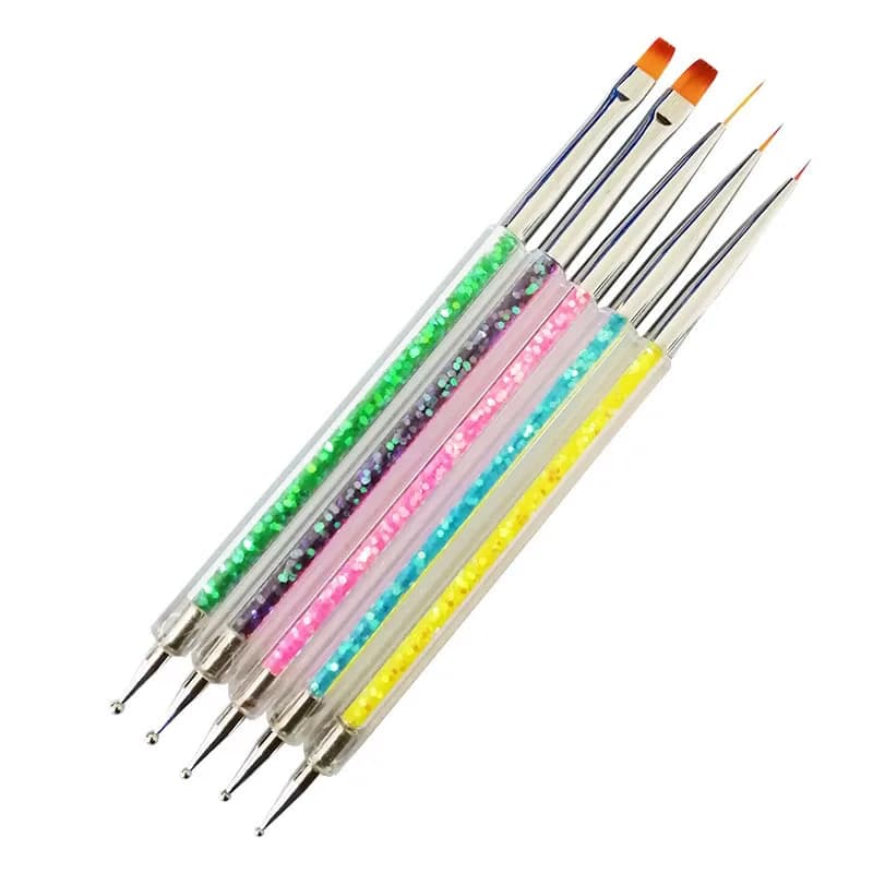 set of five nail art dotting pens — image 1