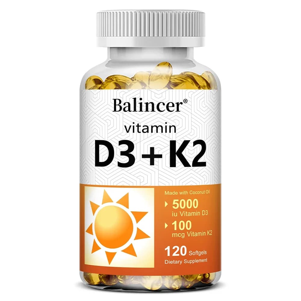 bottles of vegan vitamin D3 and K2 with coconut oil — image 8