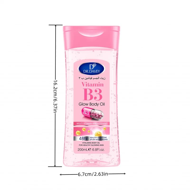 Dr. Davey Vitamin B3 glossy body oil bottle — image 4