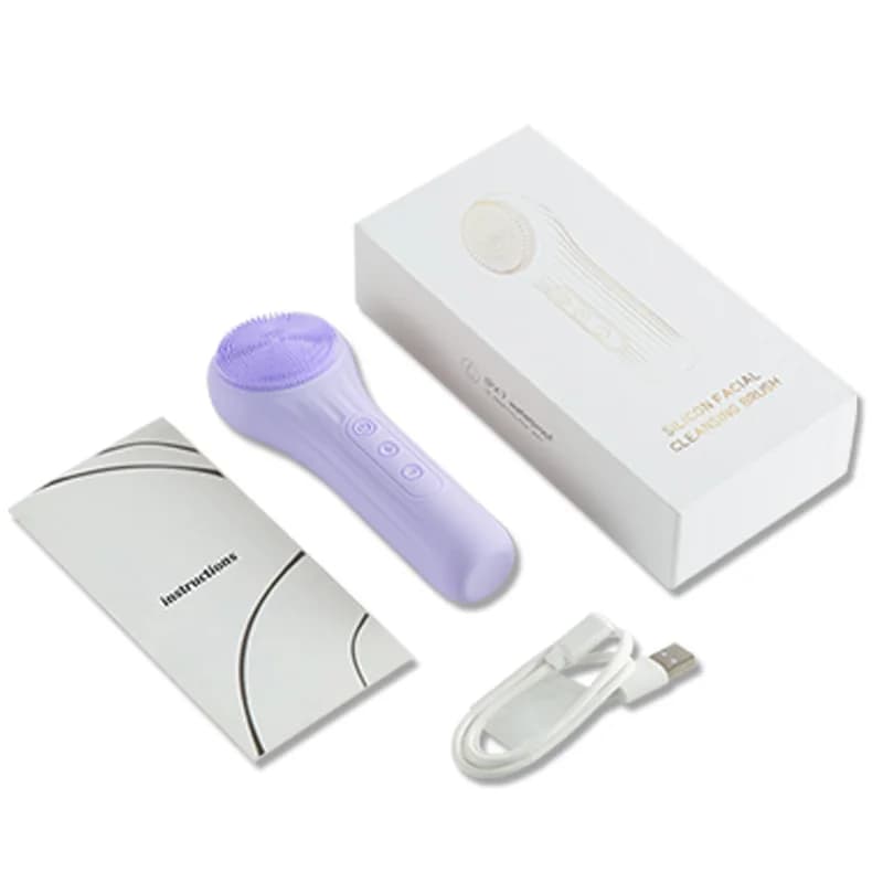 waterproof rechargeable sonic facial cleansing brush — image 5