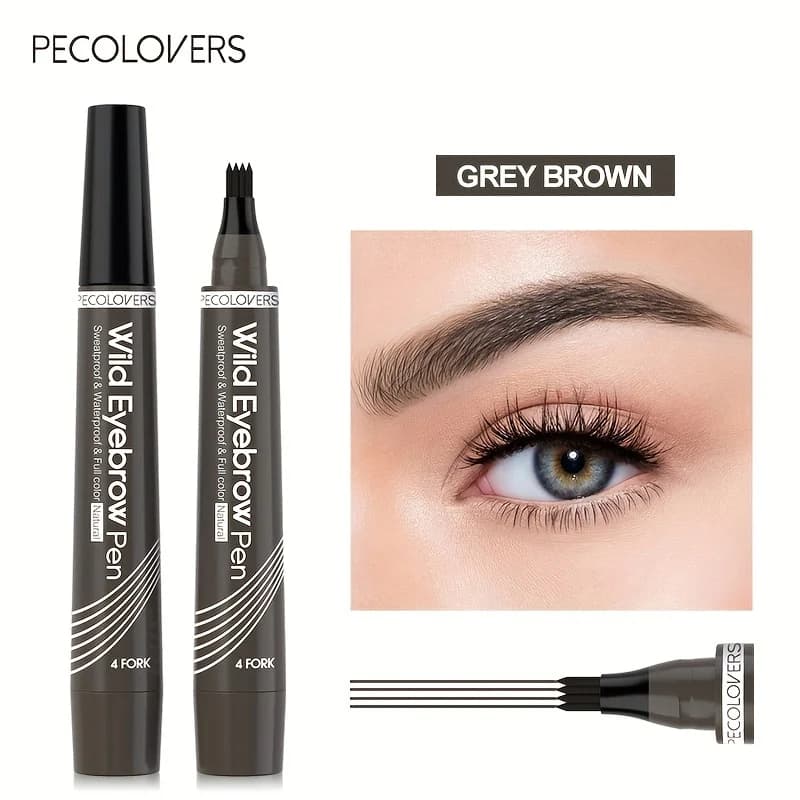 waterproof eyebrow pen with 4-split tip — image 7
