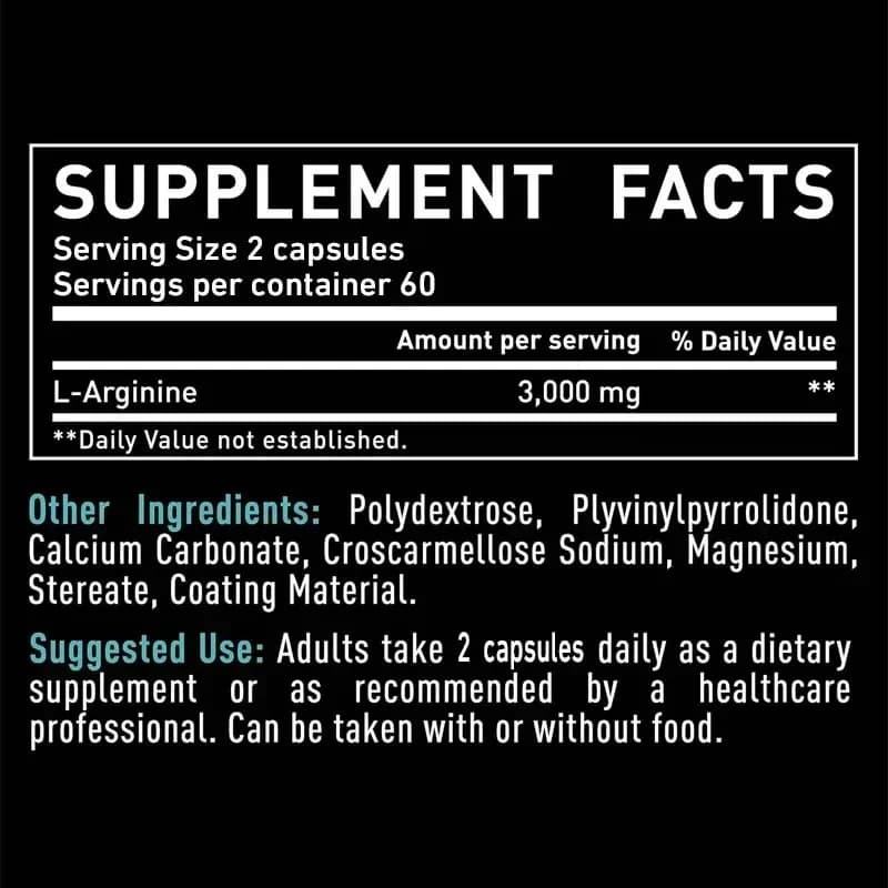 bottle of L-Arginine supplement — image 2