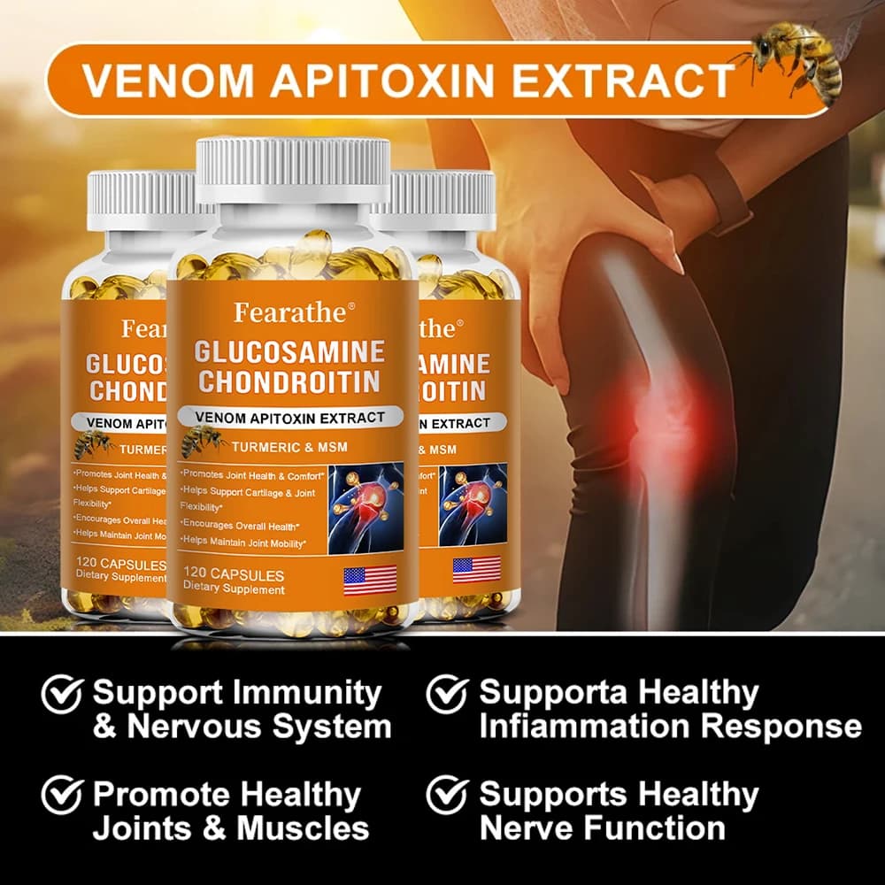 bottles of glucosamine chondroitin MSM turmeric capsules — image 5