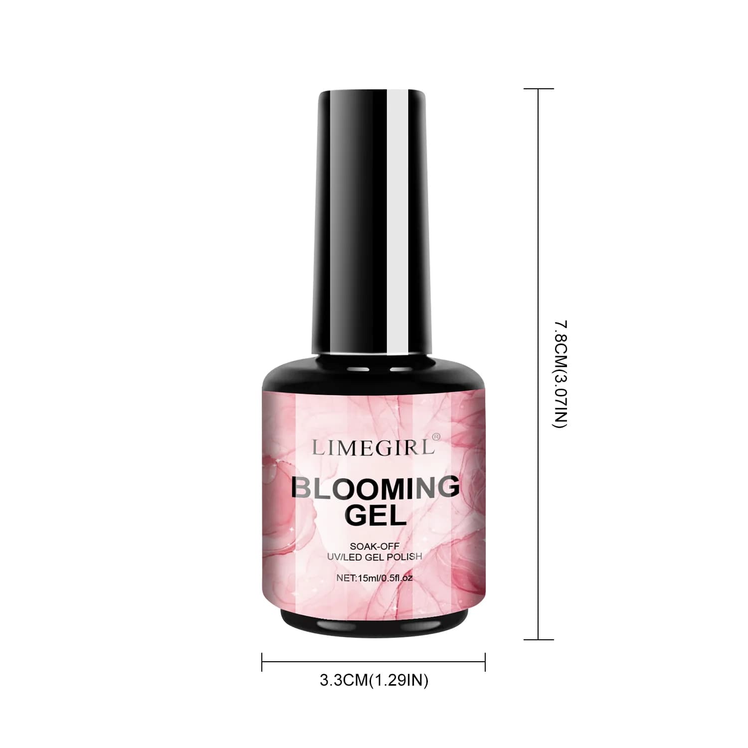 Limegirl marble blossom blooming gel nail polish — image 6