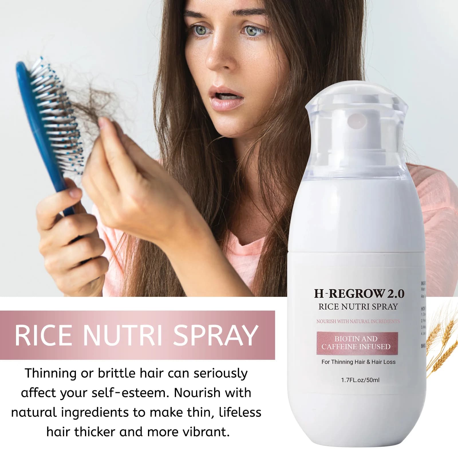 Fermented rice water hair growth serum bottle — image 6