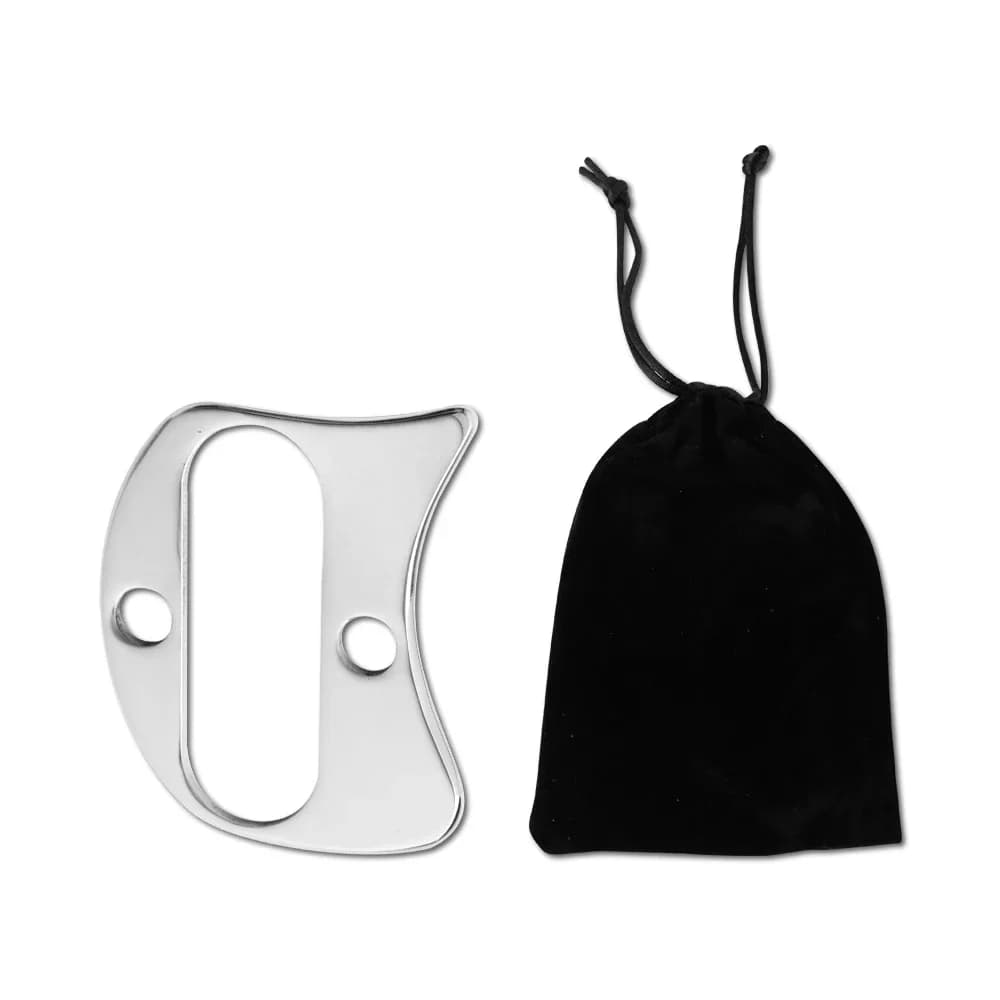 stainless steel gua sha facial massage board — image 8