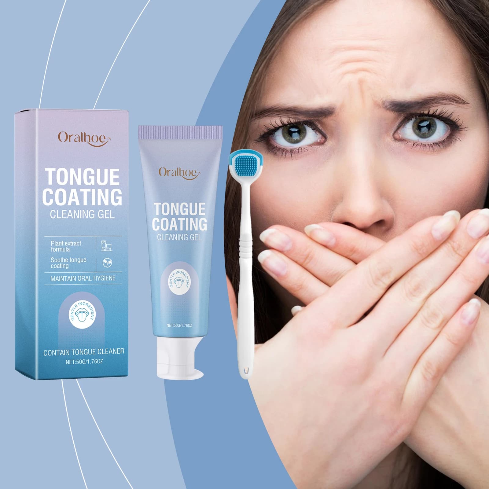 metal tongue cleaner scraper — image 3
