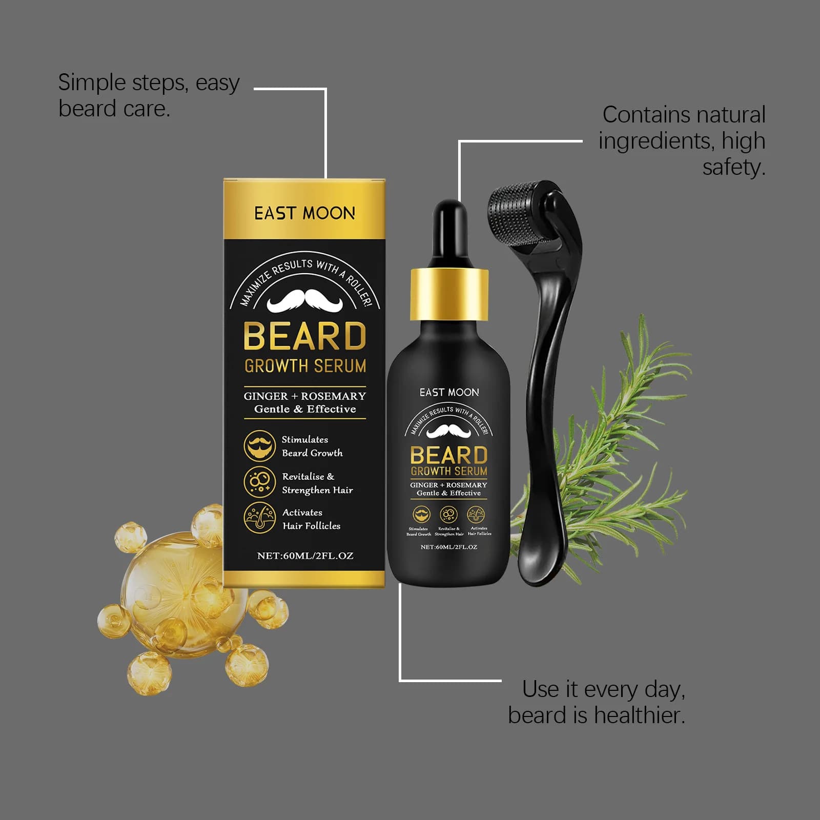 beard growth serum set — image 5