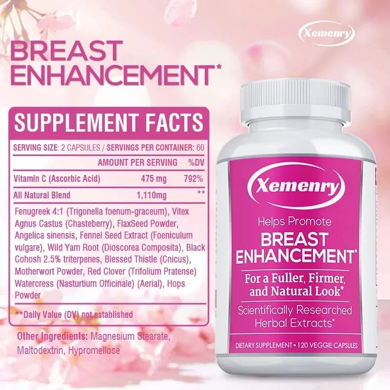 bottle of natural chest supplement — image 3