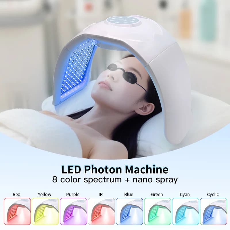 8‑color LED facial mask for light therapy — image 4