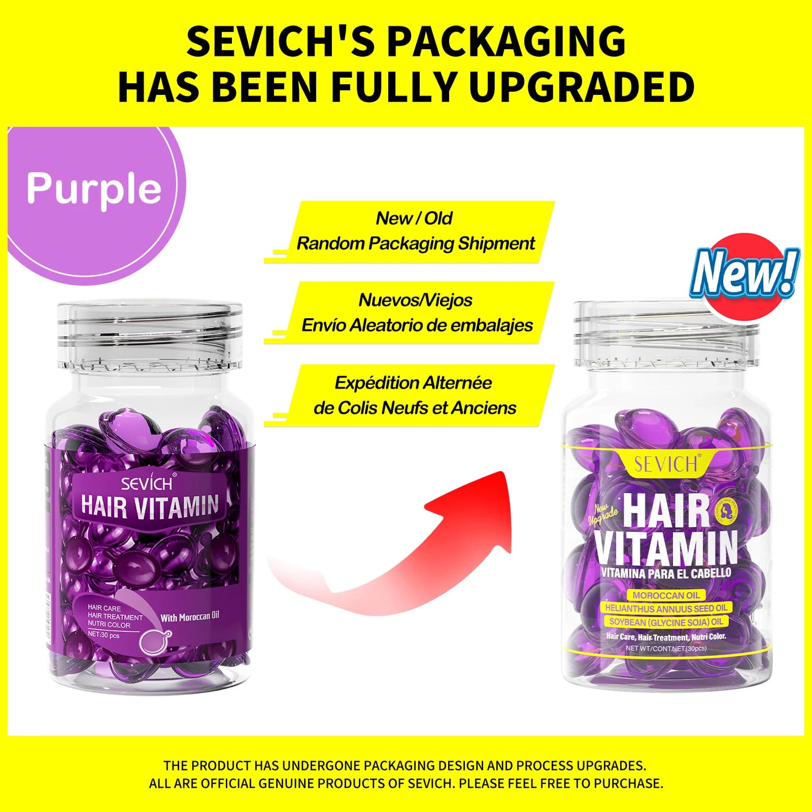 Moisturizing hair vitamin capsules bottle with 30 capsules — image 7