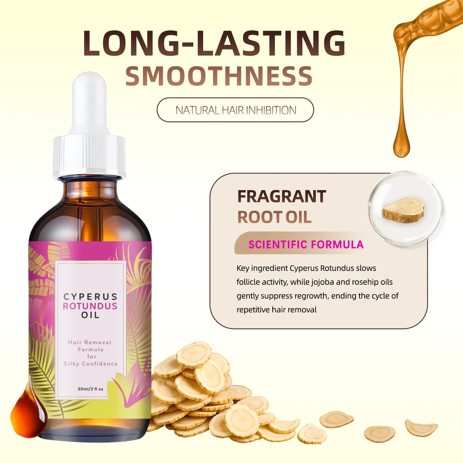 hair growth inhibitor oil bottle — image 3