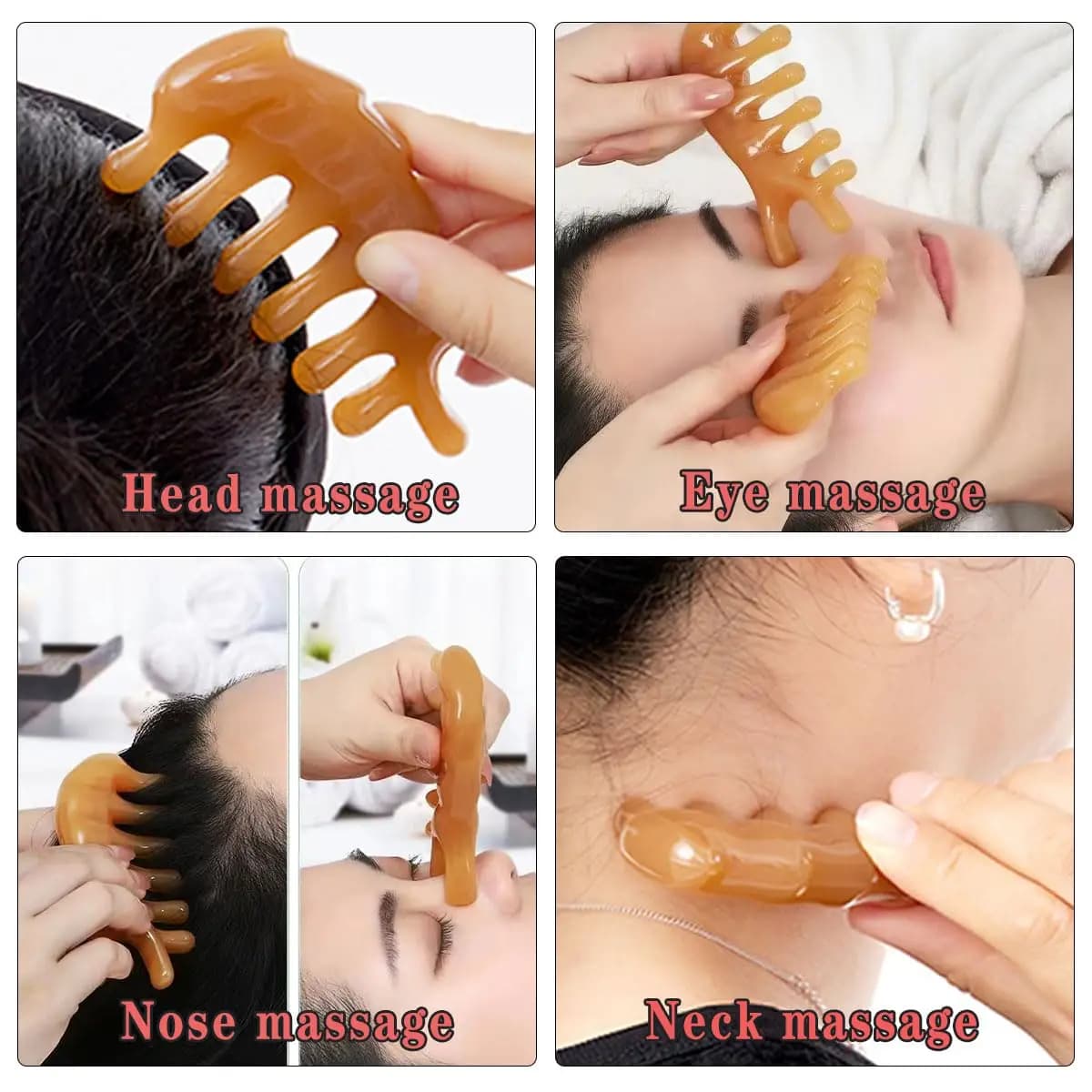Resin guasha massage board for face and body — image 6