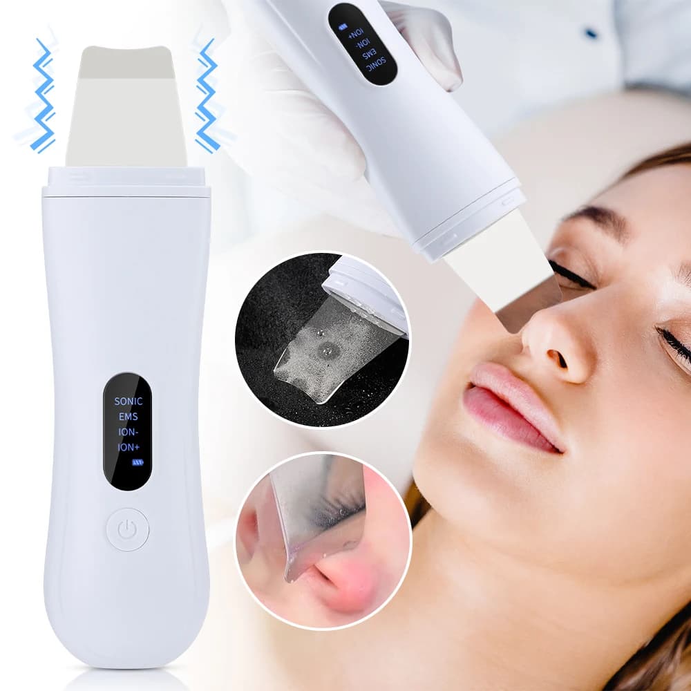 Ultrasonic Skin Scrubber – 4‑Mode Facial Lifting & Deep Cleansing
